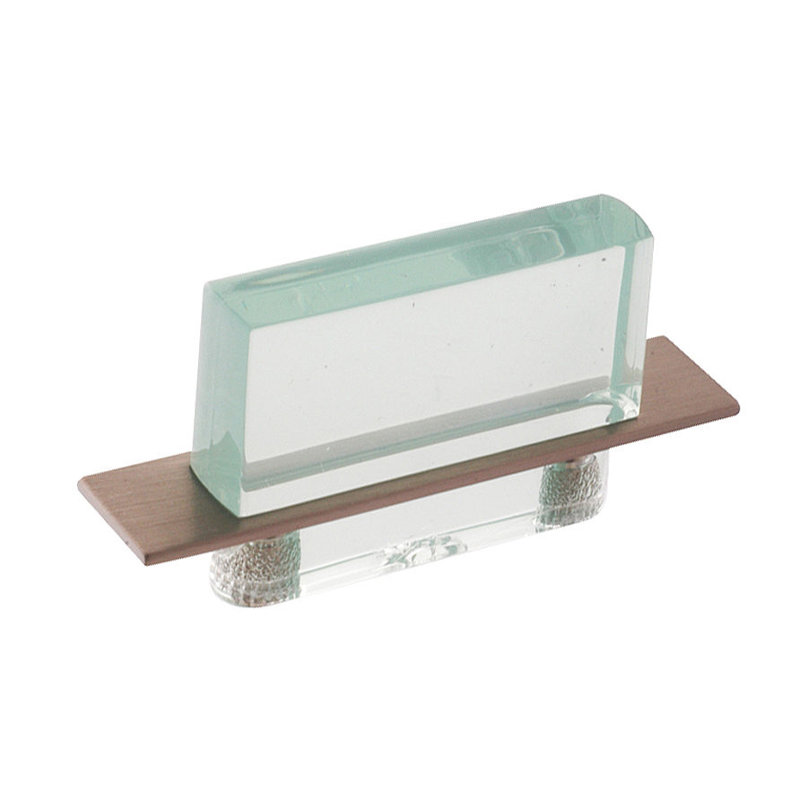 Poignée barre 1 1/4" au centre Inspiration, Transparent