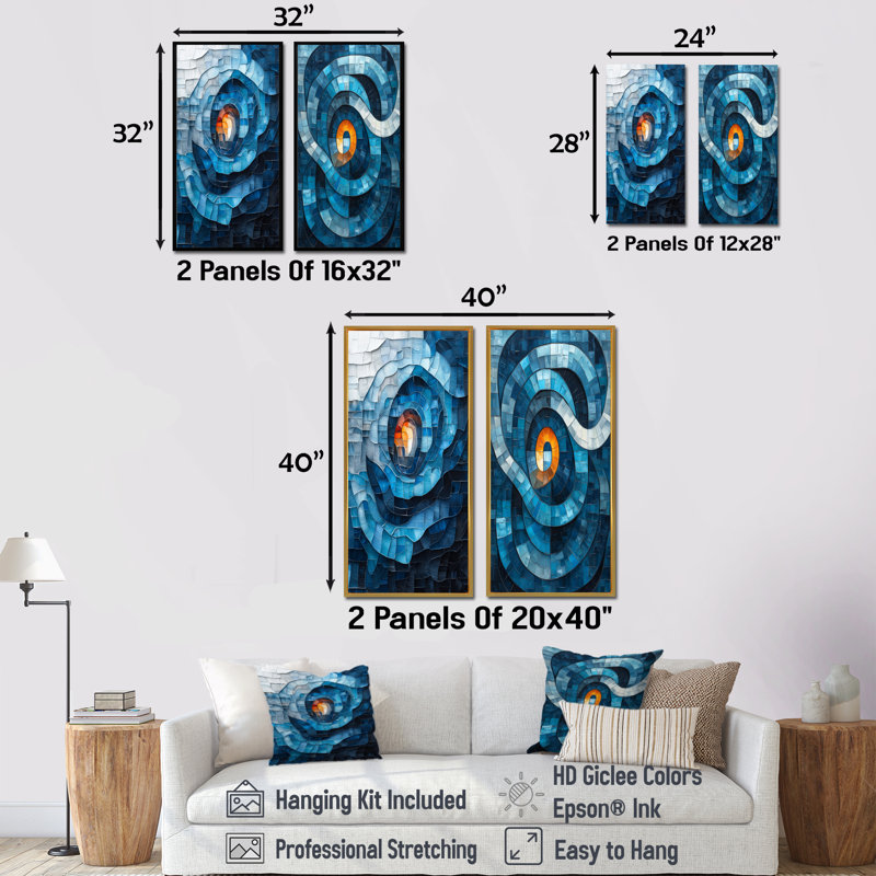 Modern Modern, H 40 po x l 41 po, Toile tendue