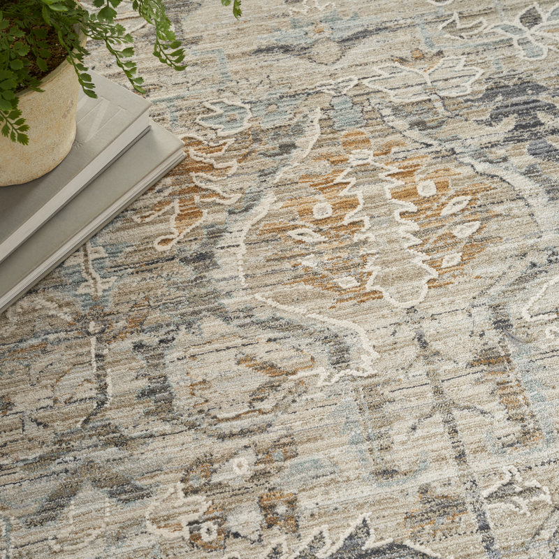 Floral Indoor Rug, Round 7'10"