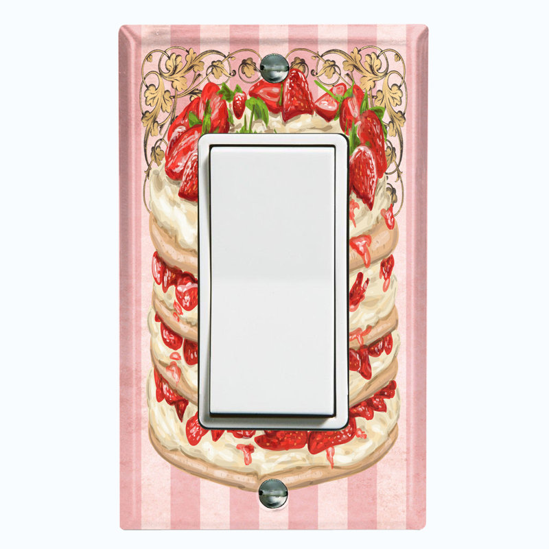 Plaque murale berçante Strawberry Layered Cake