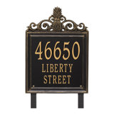Lanai Pineapple Personalized Estate 3-Line Lawn Address Sign