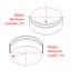 Ensemble de moulures souples en polyuréthane de 4 po x 1/2 po x 94-1 / 2 WF 6 1/2