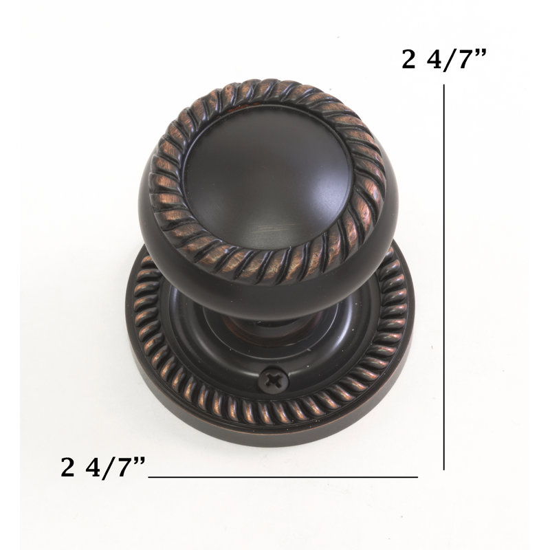 Charleston Round Knob with Circle Rosette, Venetian Bronze