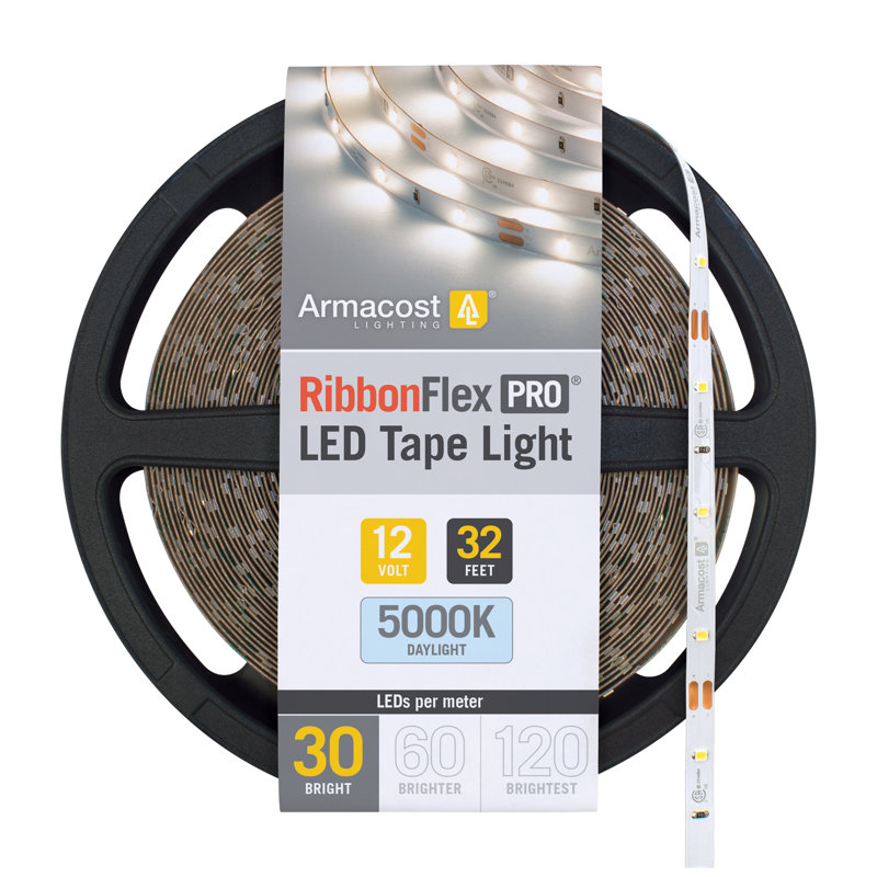 RibbonFlex Pro, 12 V, 5 000 K, 30 DEL / M, IP20, 10 M de bande de lumière pour dessous de meuble