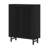 33.46" Modern Black Wooden  6-Tier Shoe Cabinet With Louvered Doors-1479104844