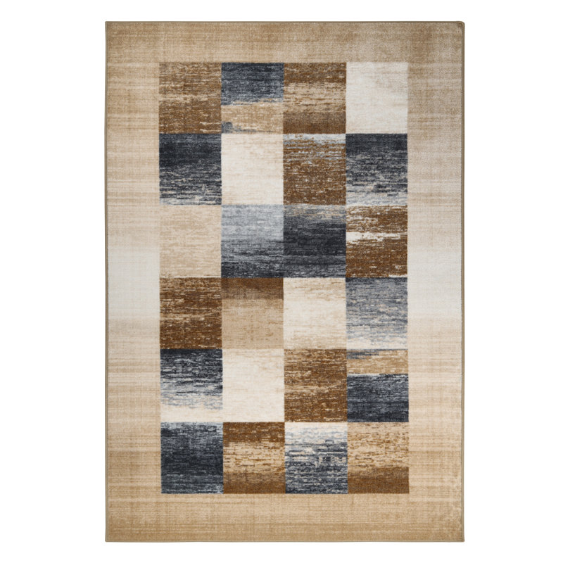Tapis de couloir intérieur antidérapant Childers, Rectangle de 5 pi x 8 pi
