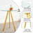 Round Height Pub Table and 2 Teddy fabric Bar Stools-1289607940-1289607943-1289607936