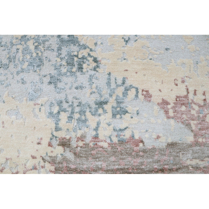 Tapis unique / multicolore 8 pi x 10 pi 1 po blanc