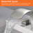 Deck Mounted Waterfall Tub Faucet with Double Handle-129132335