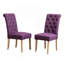 Amonia 7-Piece Dining Set, Turned-Leg Dining Table With 6 Tufted Chairs-1145852352-1145852354