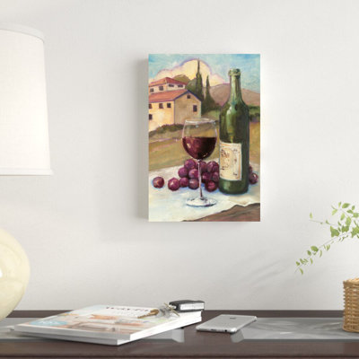 «Vino Toscano No Border» par Avery Tillmon, reproduction d'art sur toile tendue