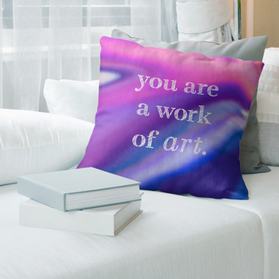 Cotton Blend Reversible Pillow Cover