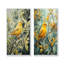 "Finch doré" au printemps I - animaux, art mural 2 pièces-444627793-444627794
