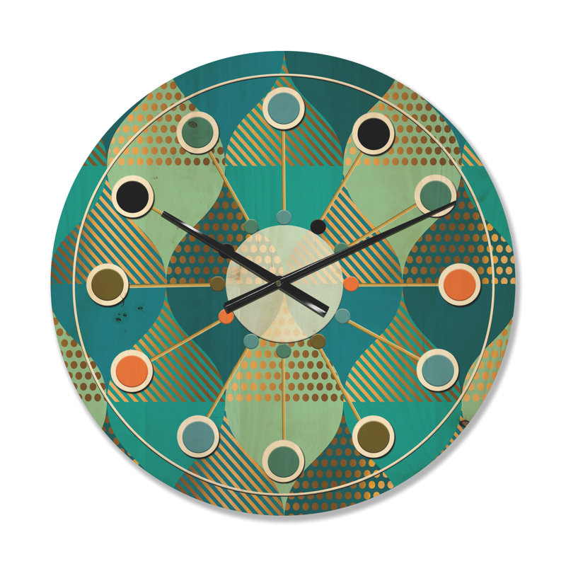 Horloge murale de luxe Mid-Century, Moyenne