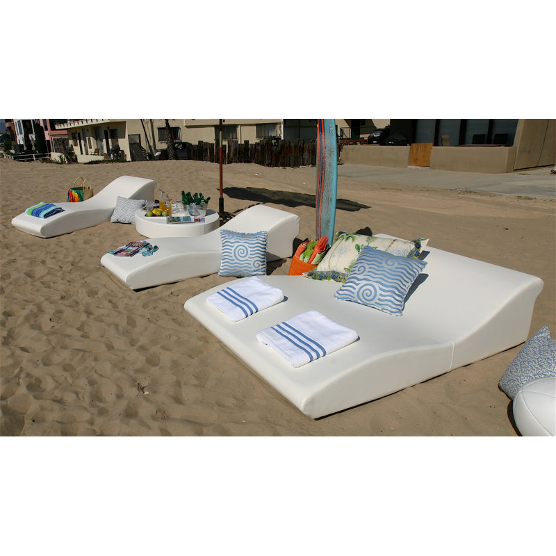 Tide Duo Low Pro Outdoor Chaise Lounge, Sea Sand