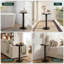 Table d'appoint ronde, table de bout petite boisson, table de chevet d'appoint en bois massif-1955387907