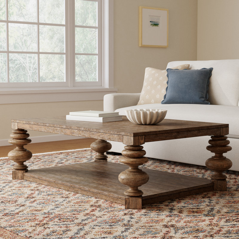 Meliah Solid Wood Coffee Table
