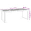 6 - Person Solid Wood Patio Dining Set Rectangular Table-1237533504