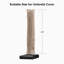 Parasol d'extérieur carré en porte-à-faux double 12 pi avec base et housse de parasol, beige-1894668916