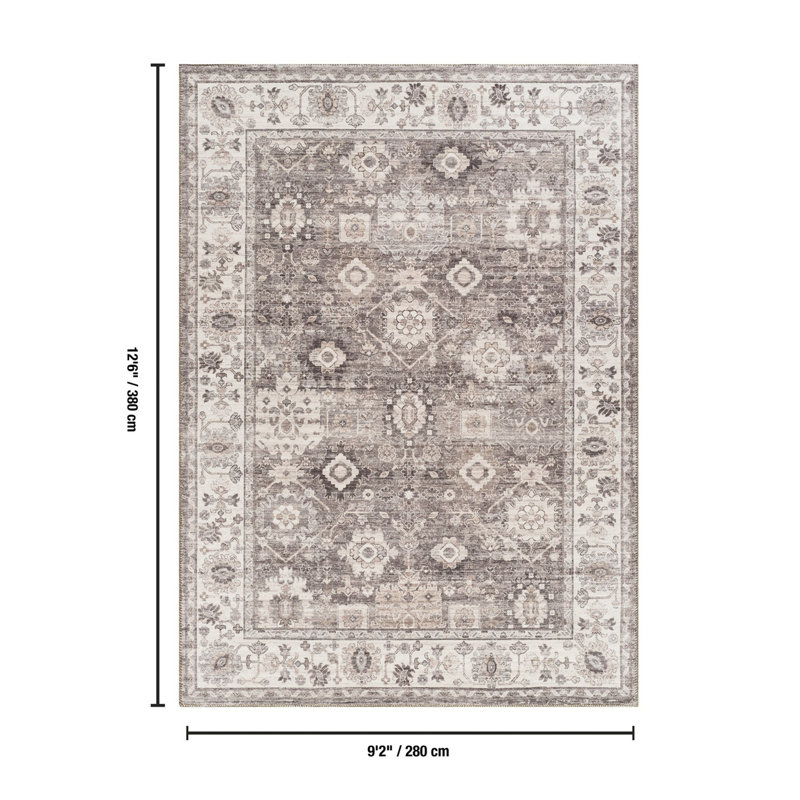 Tapis brun 9 pi 2 po x 12 pi 6 po, 9'2"x 12'6"