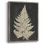 Linen Fern I, reproduction encadrée - bois massif