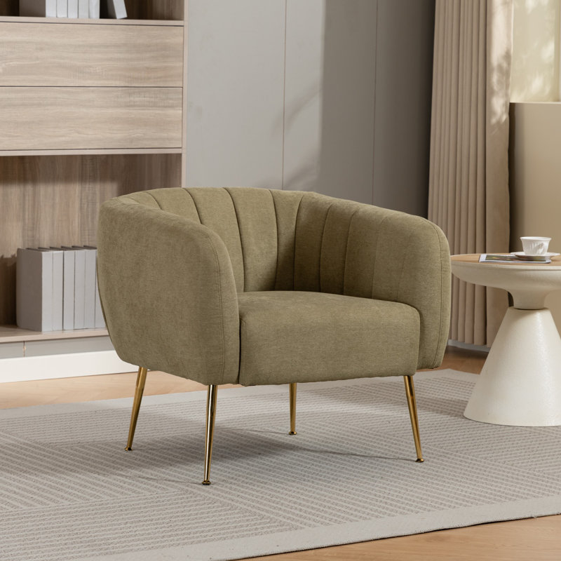 Upholstered Armchair, Pistachio