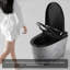 Toilette intelligente tout-en-un 12 po avec couvercle à ouverture automatique 12 po