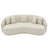 91'' Faux Leather Curved Sofa-184670501