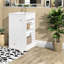 Meuble-lavabo moderne avec évier en céramique, rangement en MDF, tiroir à fermeture en douceur