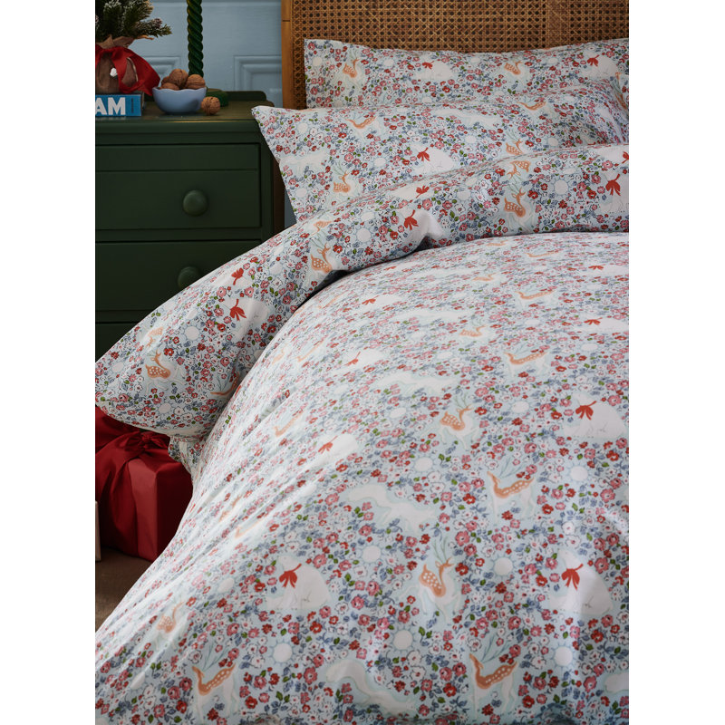 POLAR DITSY, Super King Duvet Cover Set + 2StandardPillowcases