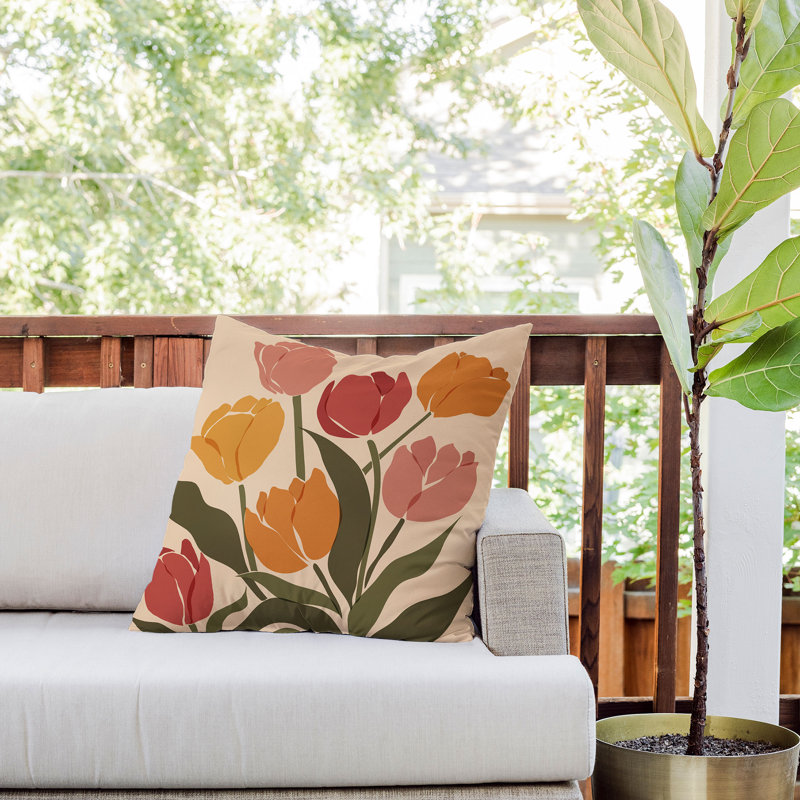  Polyester Indoor/Outdoor Throw Pillow, 20" x 20"