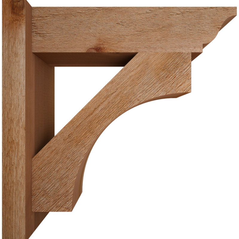 6"W x 20"D x 20"H Westlake Rough Sawn Traditional Outlooker, Western Red Cedar, 20" D x 20" H