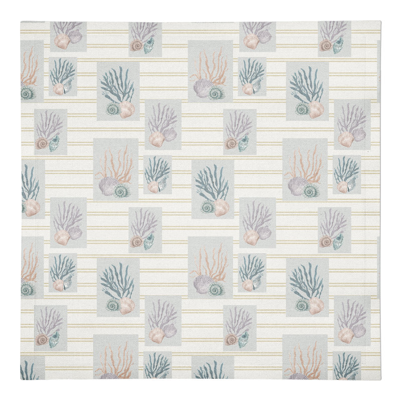 Rozella Cotton Striped Rectangle Napkin, Yellow