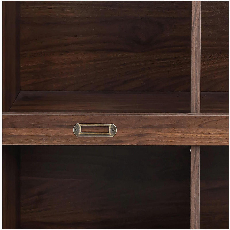 Bibliothèque à 10 tablettes, Marron foncé
