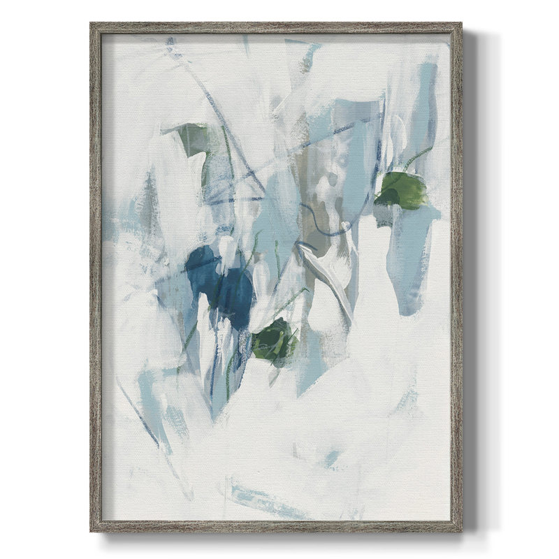 Ice Cavern II, reproduction encadrée - bois massif, H 21 po x l 17 po