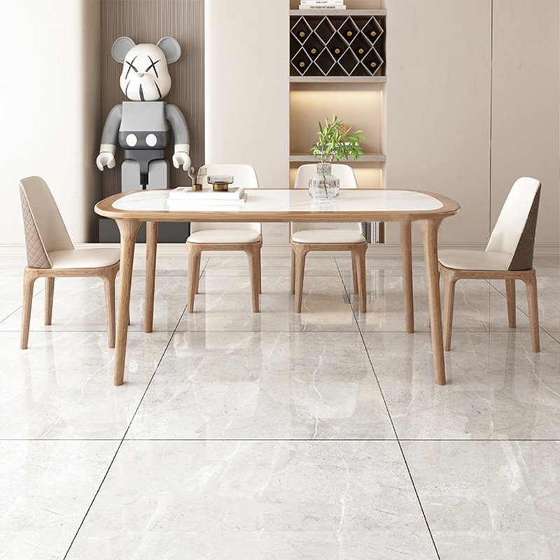 Table de salle à manger Thornbury White + Burlywood, 29.92"H x 55.12"L x 31.5"W