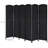 6' Tall Wicker Weave 6 Panel Room Divider Privacy Screen - Black