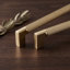 Poignées de meuble nervurées, poignées de tiroir cannelées en forme de L en laiton antique et bronze champagne, entraxe multiple pour placards et commodes de cuisine-136090207-136090213