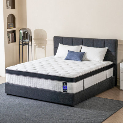 Matelas hybride en mousse à mémoire de forme moyenne à refroidissement moyen, certifié OEKO-TEX®