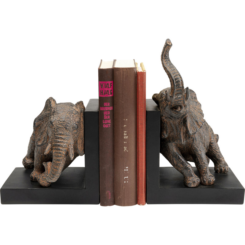 Bookend Elephants (2/Set), 41.9cm H x 46.5cm W x 36cm D