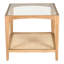 Broderick Glass End Table with Storage