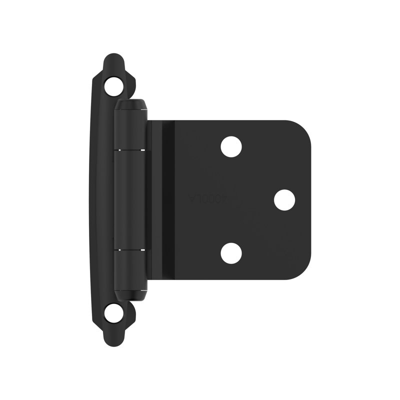 Charnière de superposition à biseau inversé 30 °, Noir mat