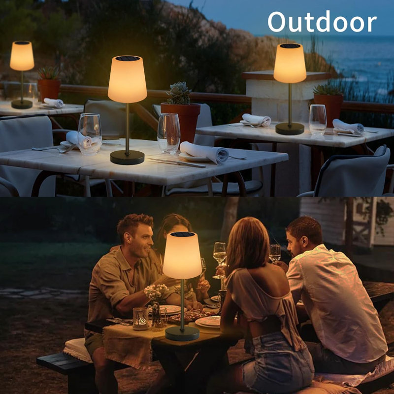 18'' Solar Powered Outdoor Table Lamp