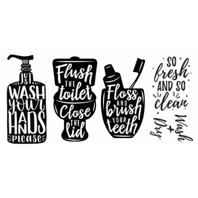 Text & Numbers Non-Wall Damaging Wall Decal
