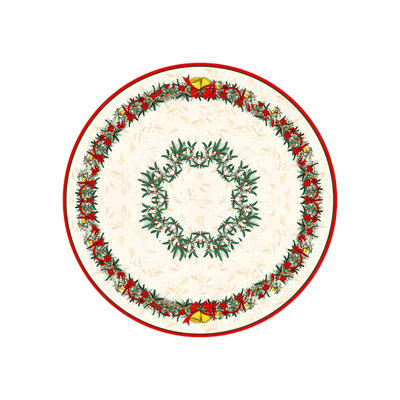 Velvet Christmas Tree Skirt With Glitter Decor, Vintage Tree Cover For Holiday Party, 24in Multicolor