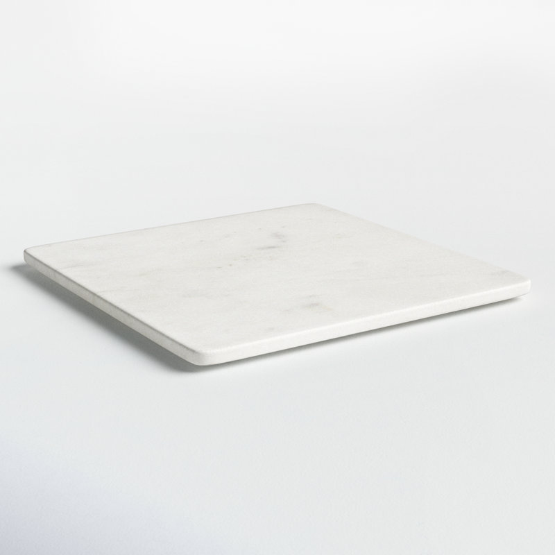 Assiette décorative en marbre Matheson, H 0,5 po x l 10 po x P 10 po
