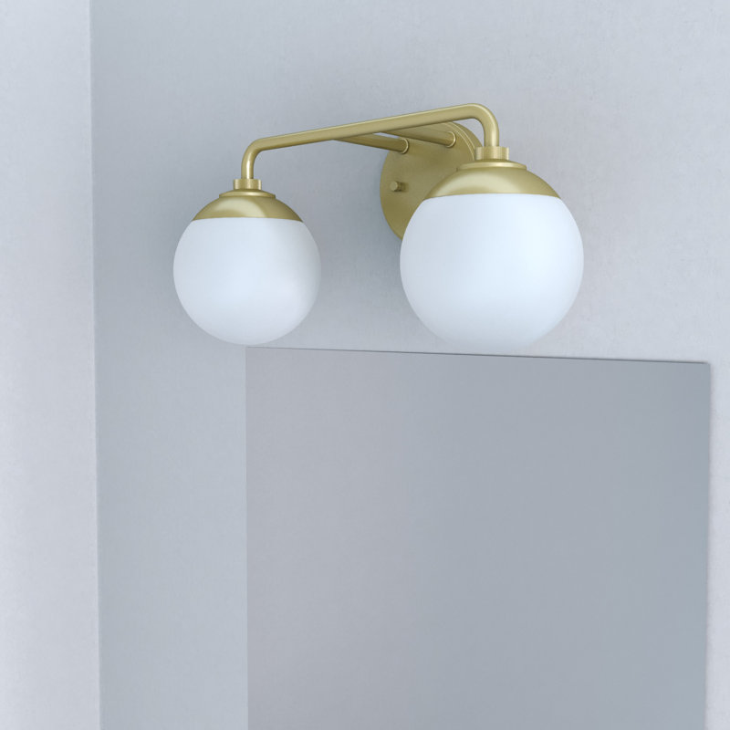 Hepburn - Light Dimmable Vanity Light, Painted Modern Brass, 3
