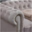 Canapé Chesterfield en tissu de lin