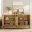 Ensemble de commode et de table de chevet Mid-Century moderne pour la chambre à coucher, ensemble de chambre à coucher 2 pièces avec profil incurvé, ensemble de commode en bois-199860280