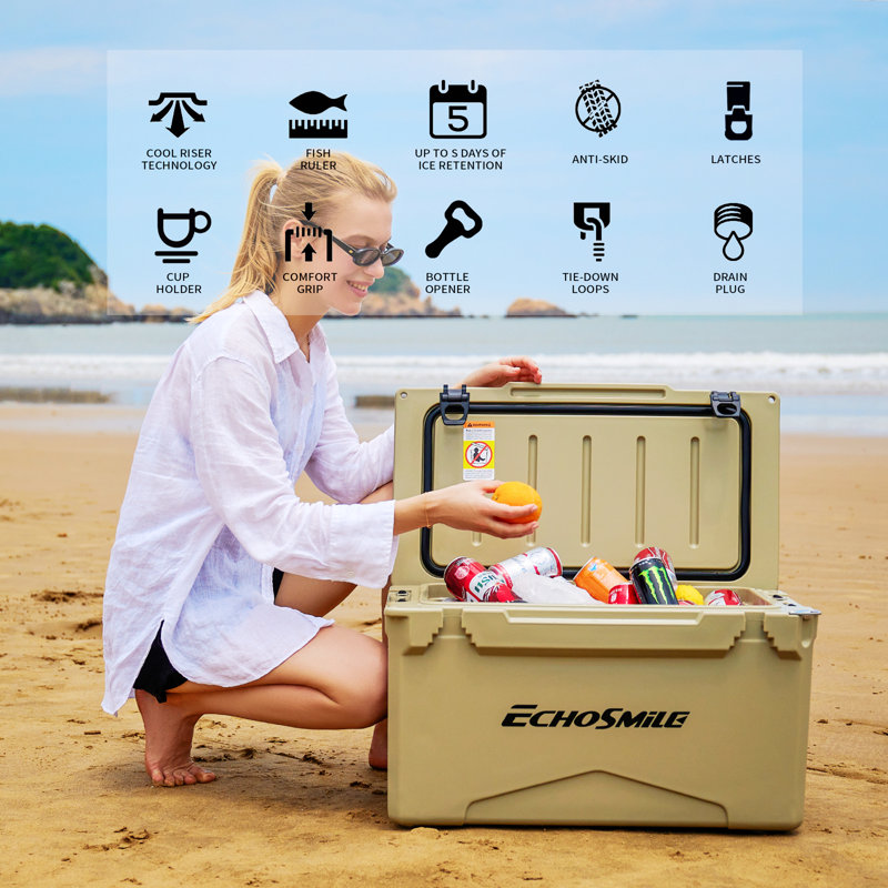 Creationstry Plastic Storage Tub & Tote, Tan